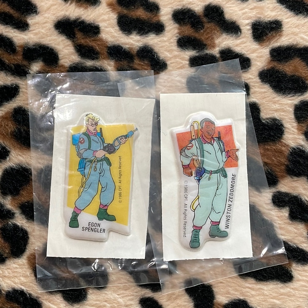 1986 GHOSTBUSTERS Vintage Puffy Sticker Rare Collectible 80s Spengler Zeddmore